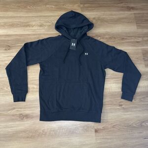 Under Armour Men's Medium Black‎ UA Rival Fleece Hoodie Hooded Sweatshirt